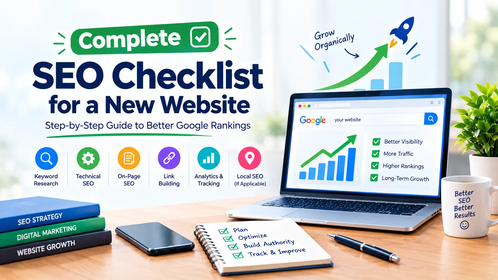 Complete SEO Checklist for a New Website: Step-by-Step Guide to Better Google Rankings