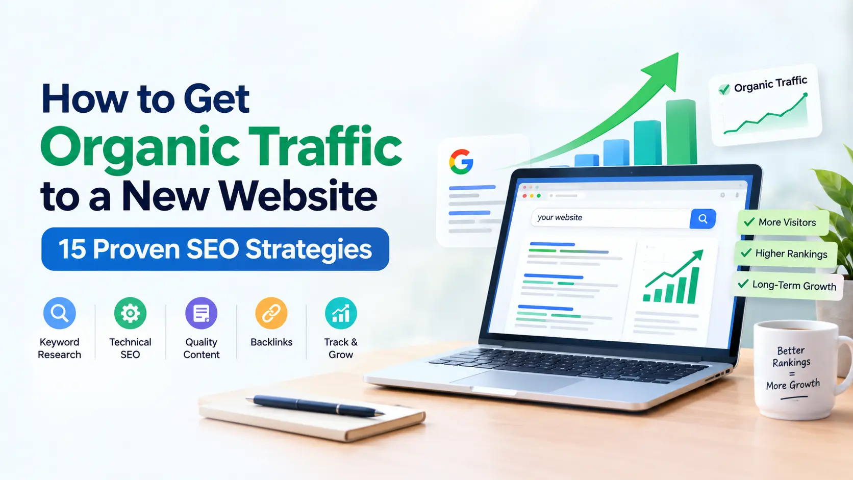How to Get Organic Traffic to a New Website: 15 Proven SEO Strategies