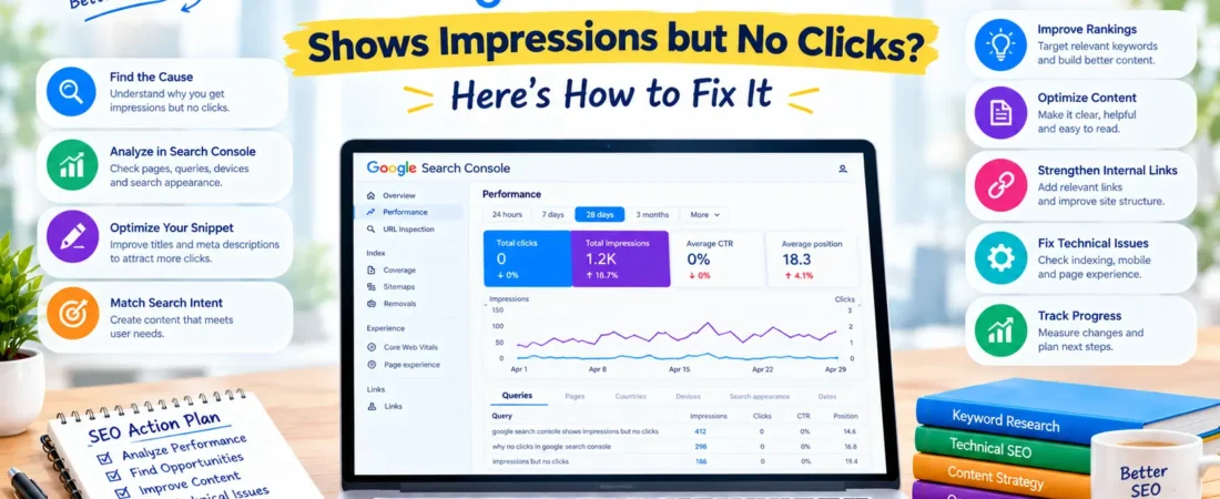 Google Search Console Shows Impressions but No Clicks? Here’s How to Fix It